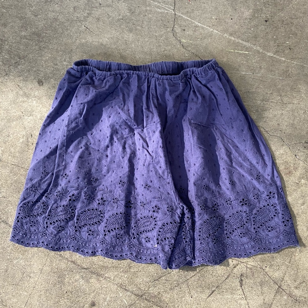 Dark-blue Casual Cotton Shorts